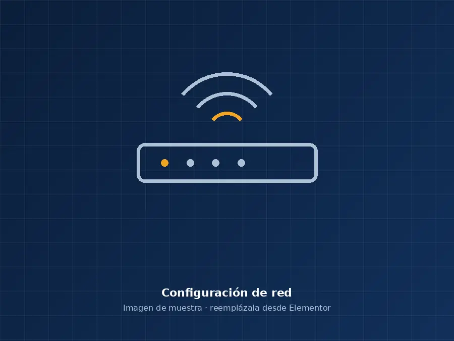 Configuración de red y router