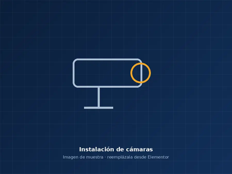 Instalación de cámaras de seguridad