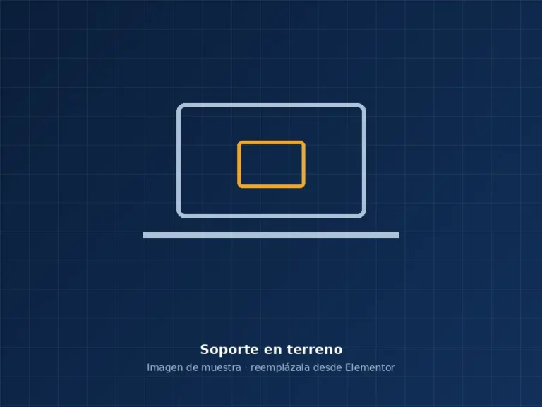 Soporte técnico en terreno