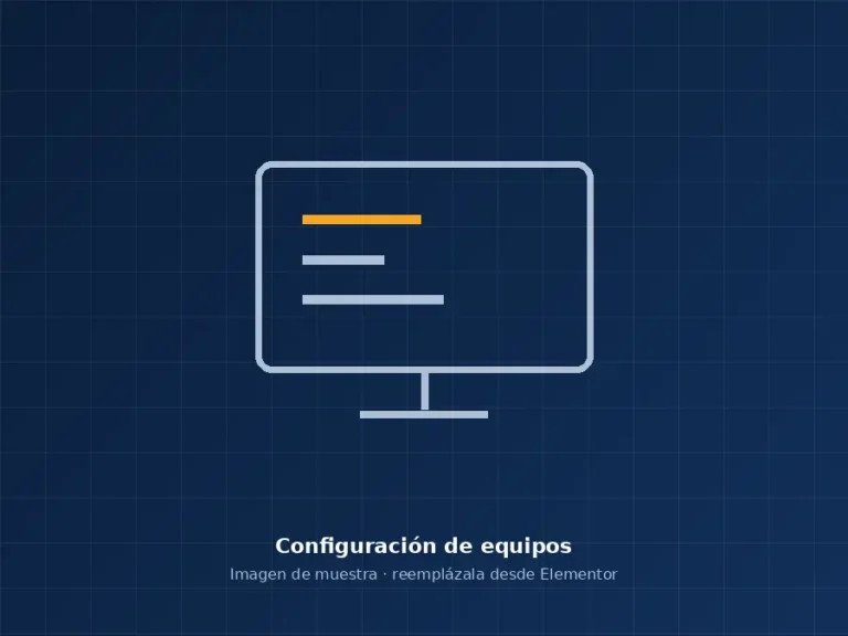 Configuración de equipos