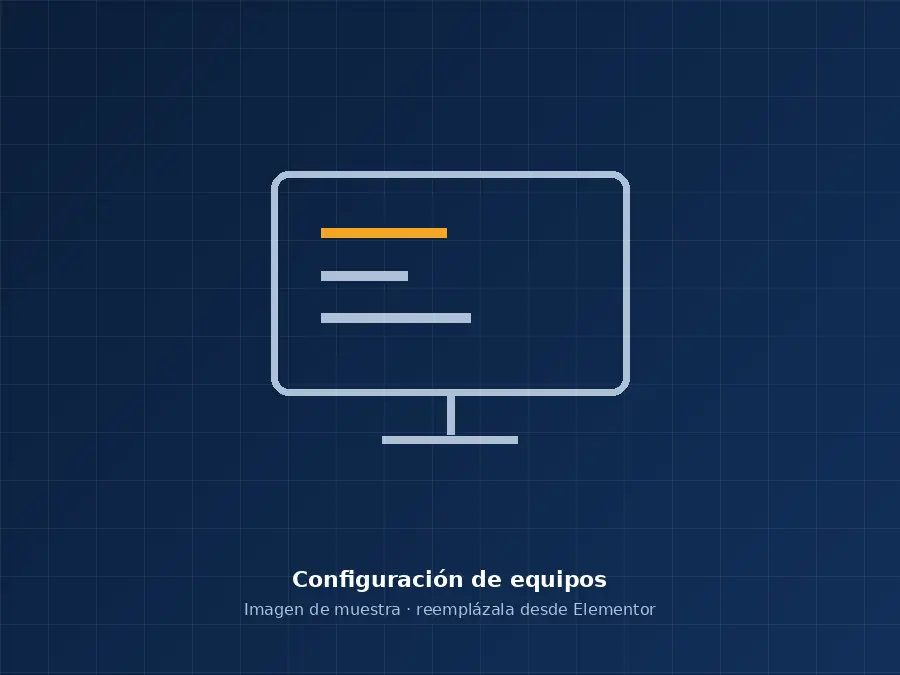 Configuración de equipos